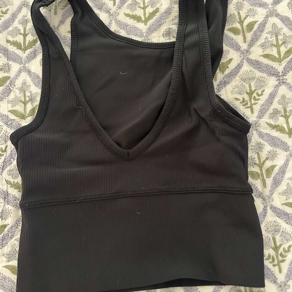 lululemon athletica Black Crop Top